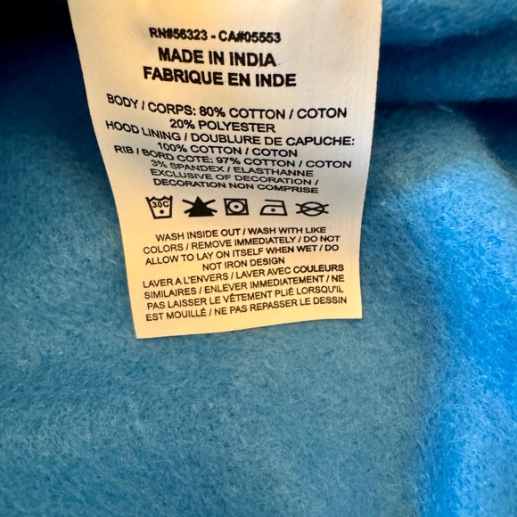 **NWOT*** Nike Men’s Sportswear Blue Pullover Hoodie with Orange Nike Logo -2X - Picture 9 of 11